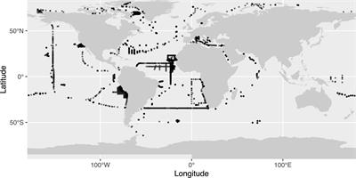 Global Distribution of Zooplankton Biomass Estimated by In Situ Imaging and Machine Learning